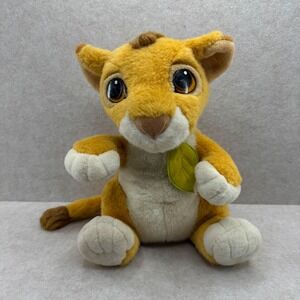Mattel Disney Lion King Simba Plush 10 in Gold VTG 1993 Movie Toy Retro Plushie